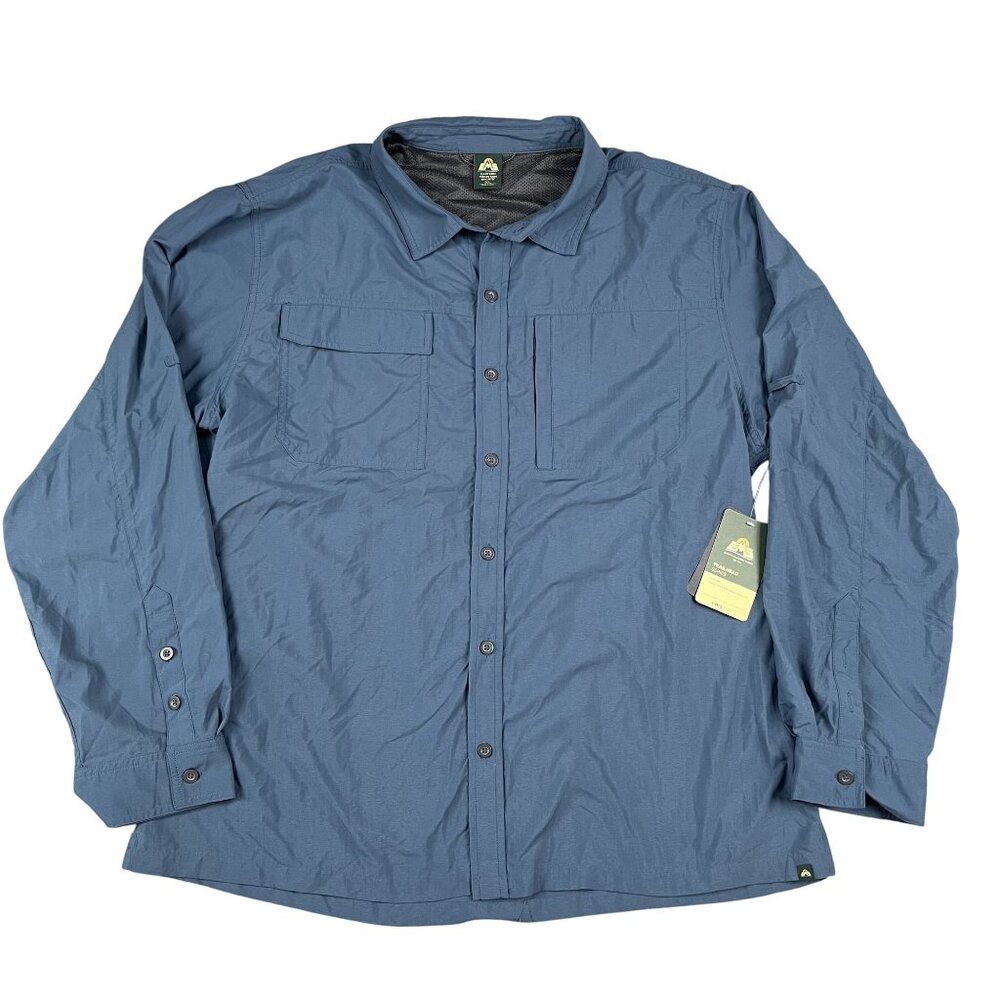 NWT EMS Eastern Mountain Sports Teal Trailhead Wicking Long Sleeve Sz‎ XL